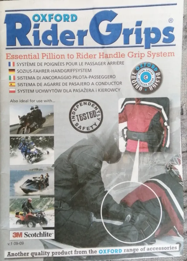 Oxford Rider Grips Cinturón Seguridad Moto