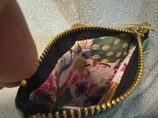 Porta monete  Handmade ecopelle  mini pochette