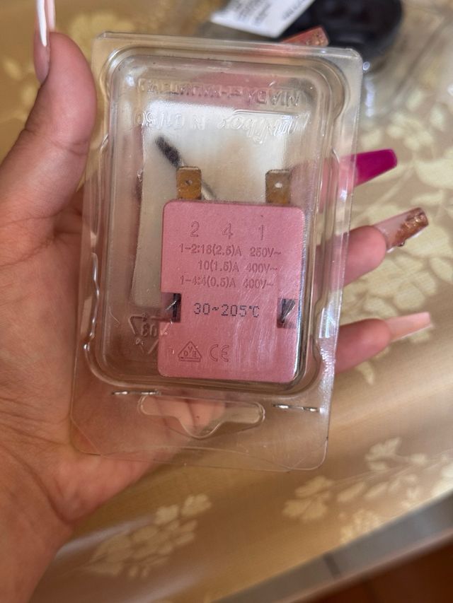 Termostato Freidora 30°C/206°C 16A 250V