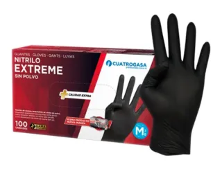 Guantes Nitrilo Negro Talla XL