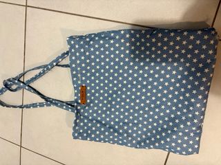 Tote bag e pochette denim stelle Handmade vintage