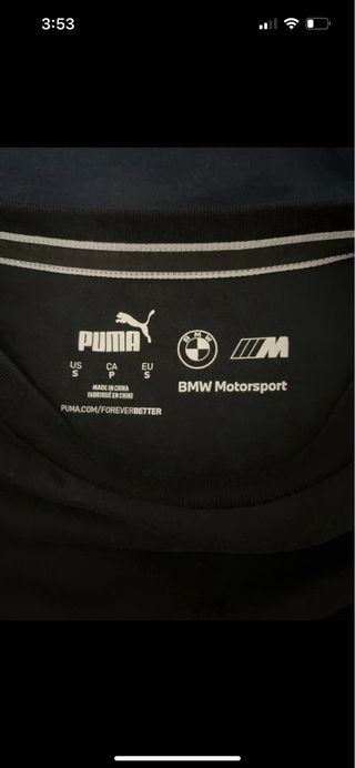 Camiseta BMW Motorsport Negra
Talla S