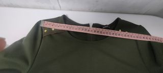 Camiseta verde manga tres cuartos