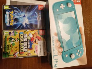 Nintendo Switch Lite Turquesa + Juegos