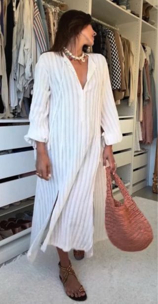 Vestido Túnica Zara Rayas 