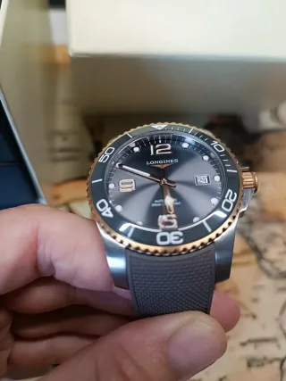 Longines Hydroconquest 41mm Oro y Gris