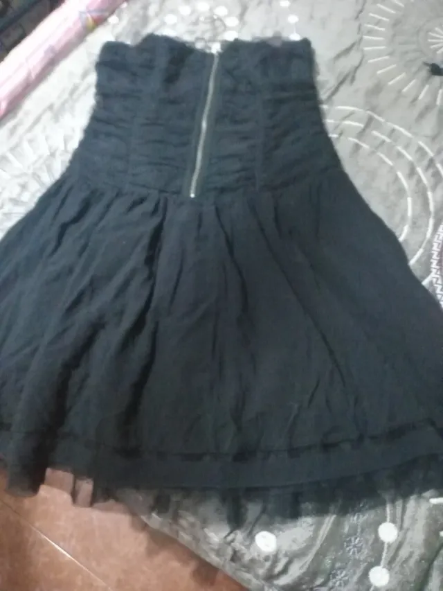 Vestido negro encaje Halloween