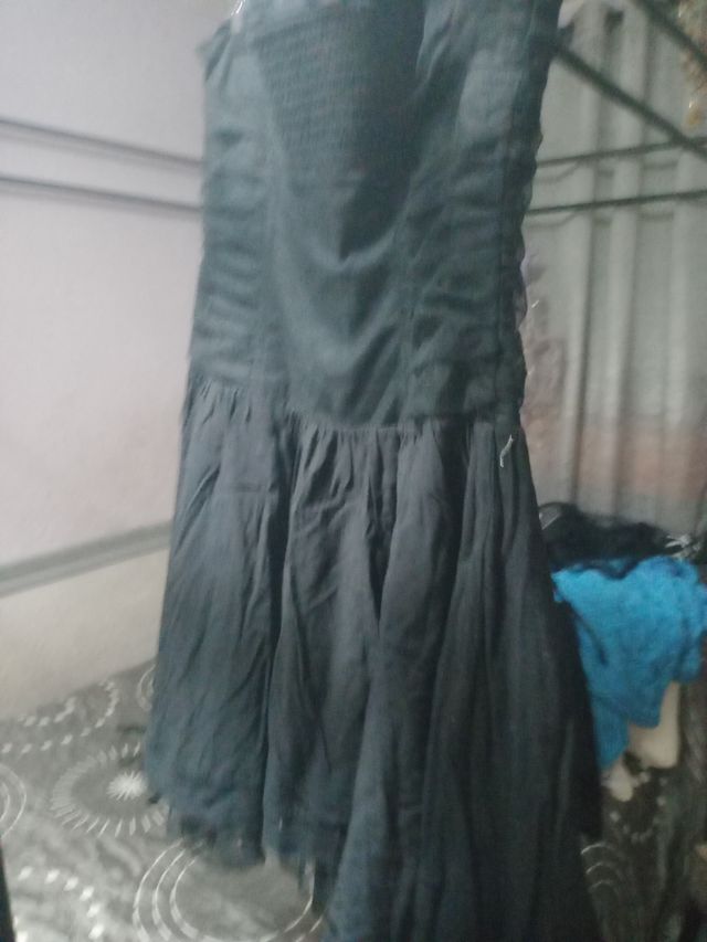 Vestido negro encaje Halloween