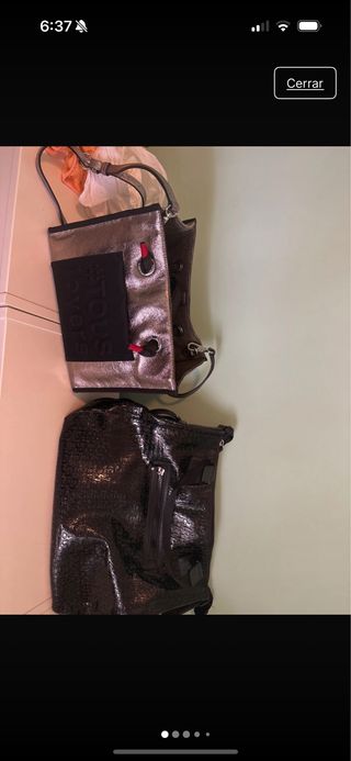 Pack 2 Bolsos Tous Negro y Plateado