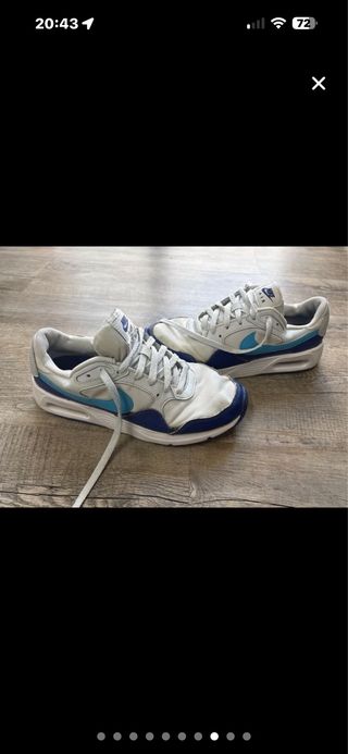 Zapatillas Nike niño blancas y azules