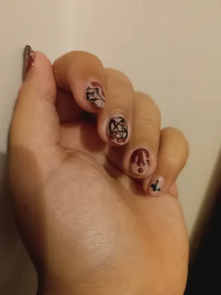 Uñas press-on Halloween
