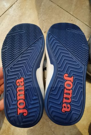 Zapatillas Joma niño blancas y azules