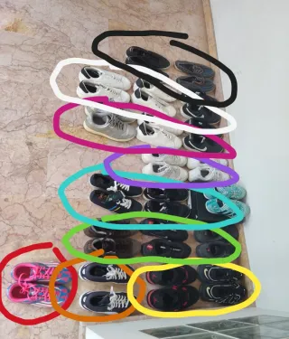 Lote 20 Zapatillas Nike,Adidas,Puma VER!