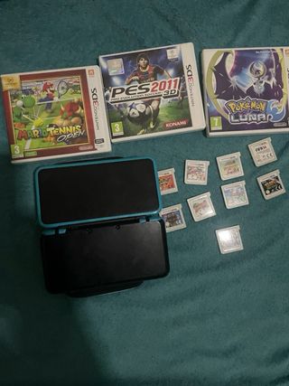 Nintendo 2DS XL Negra y Azul + Juegos