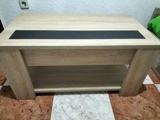 Mesa de centro madera y cristal