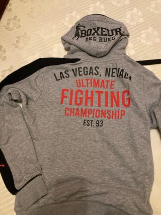 Felpa UFC Boxer des rues Grigio Nero