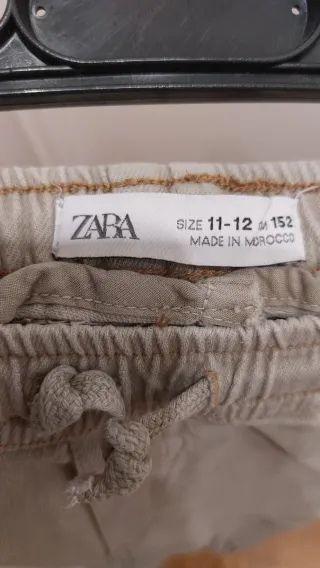 Pantaloni Zara Bambino 11-12 Anni Beige