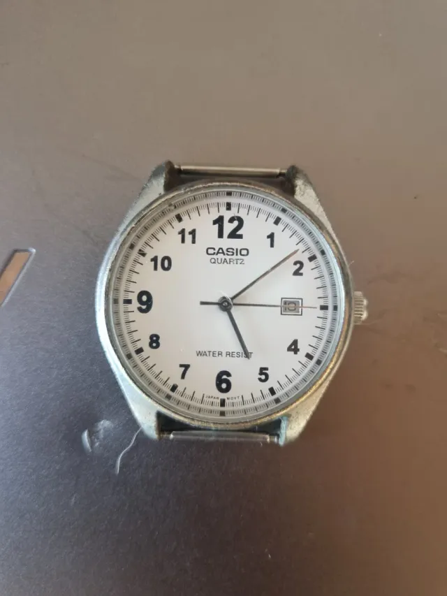 Casio MTP-1175 Relógio de Pulso Prata/Branco