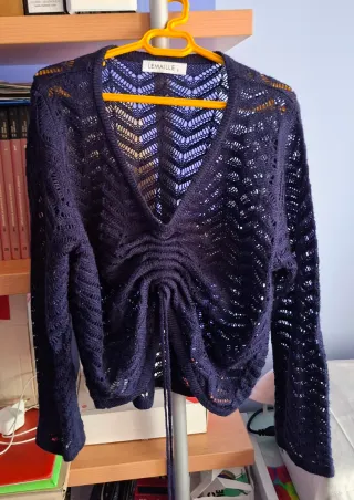 Blusa crochet top estilo grunge 