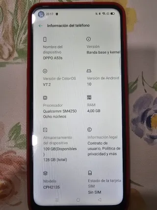 Móvil Oppo A53S