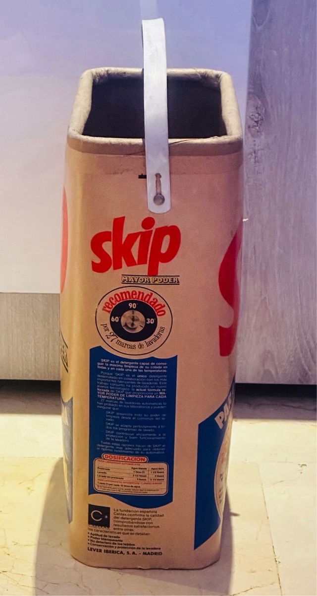 Tambor detergente Skip años 80