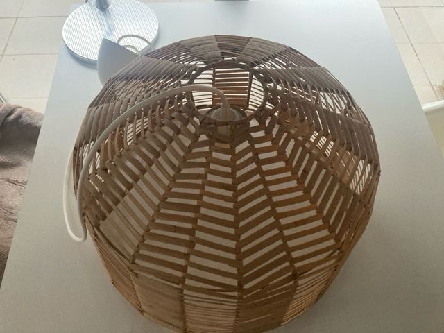 2 Lámparas Colgantes IKEA Mimbre