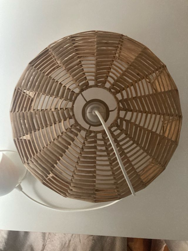 2 Lámparas Colgantes IKEA Mimbre