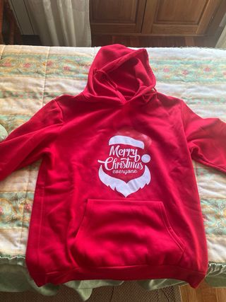 Sudadera Navideña Roja Talla M y L precio por las