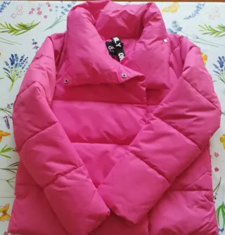 Piumino Only autunnale fucsia