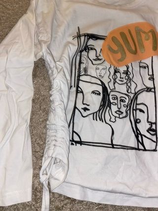 Camiseta TOBETOO blanca Talla XS