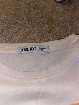 Camiseta TOBETOO blanca Talla XS