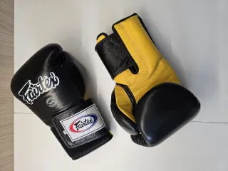 Guantes Boxeo Fairtex 16oz Negros y Amarillos