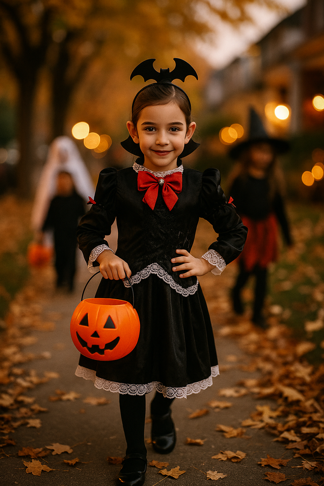 Disfraz Vampira Gótica Niña 10-12