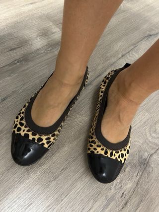 Manoletinas Geox Leopardo