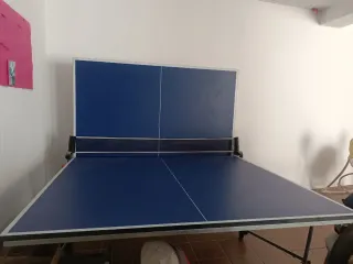 Mesa de ping pong azul