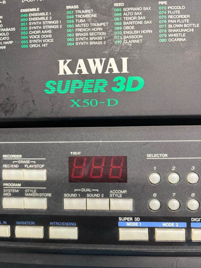 Teclado Kawai Super 3D