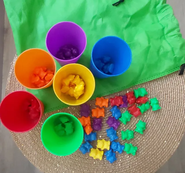 Ositos de conteo metodología Montessori