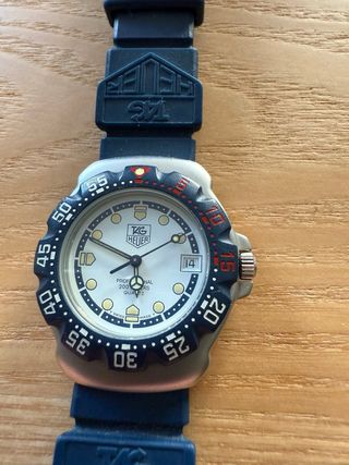 TAG Heuer F1 Cadete Reloj Azul Blanco