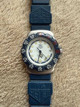 TAG Heuer F1 Cadete Reloj Azul Blanco