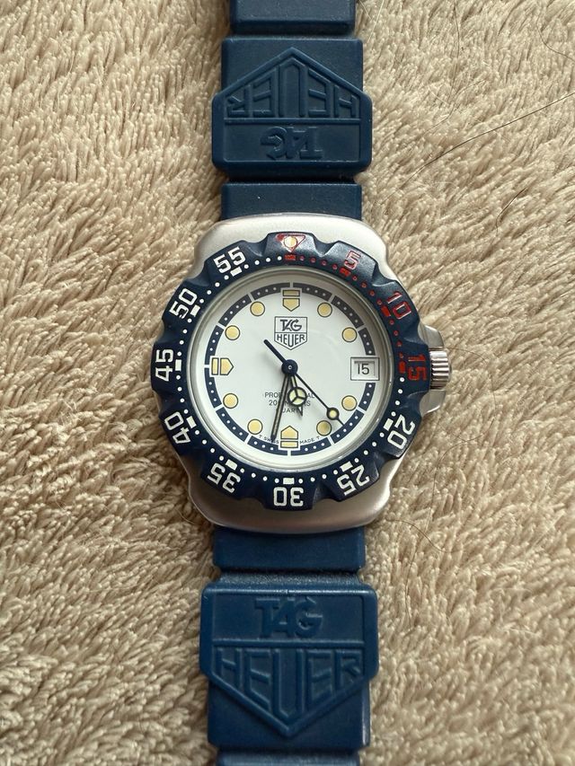 TAG Heuer F1 Cadete Reloj Azul Blanco