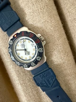TAG Heuer F1 Cadete Reloj Azul Blanco