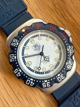 TAG Heuer F1 Cadete Reloj Azul Blanco