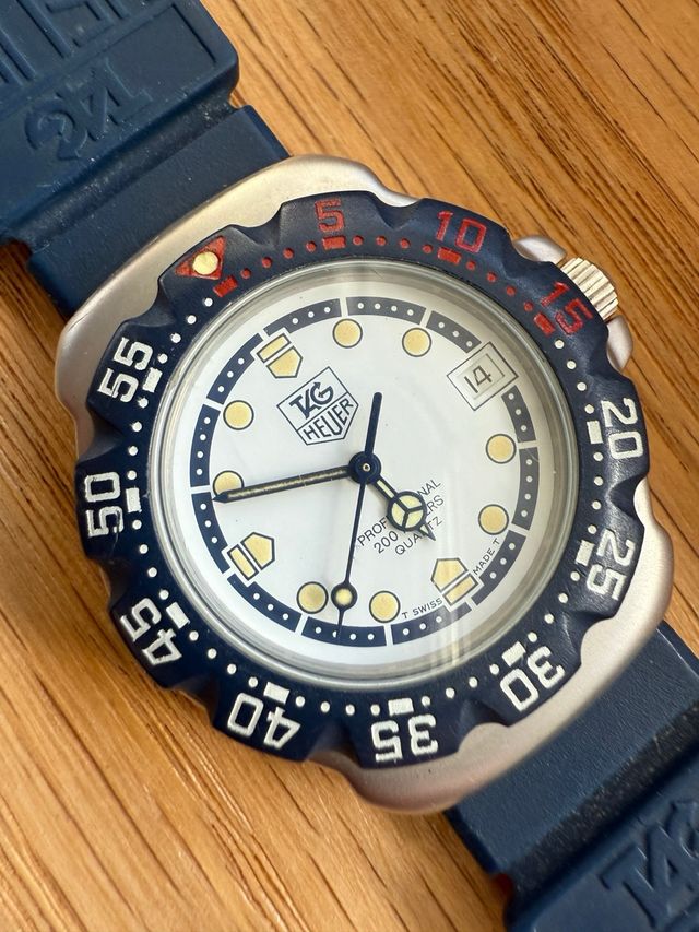 TAG Heuer F1 Cadete Reloj Azul Blanco
