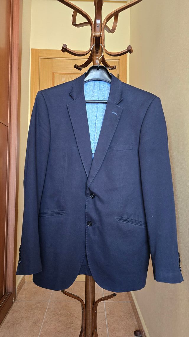 Americana caballero azul marino