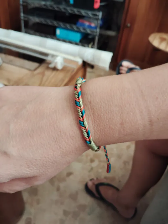 Lote 4 pulseras hilo trenzado