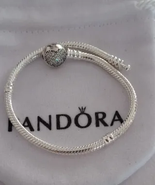 Pulsera Pandora Cierre Bola Corazón