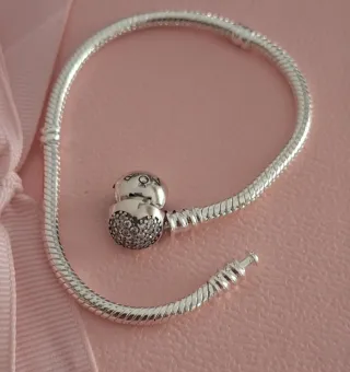 Pulsera Pandora Cierre Bola Corazón
