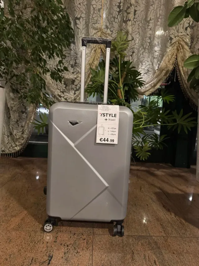 Maleta 67cm 24 pollici silver Auténtica