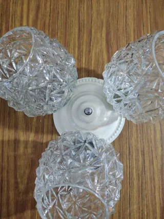Lámpara de techo de cristal