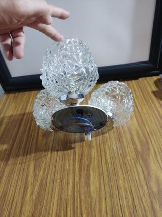 Lámpara de techo de cristal